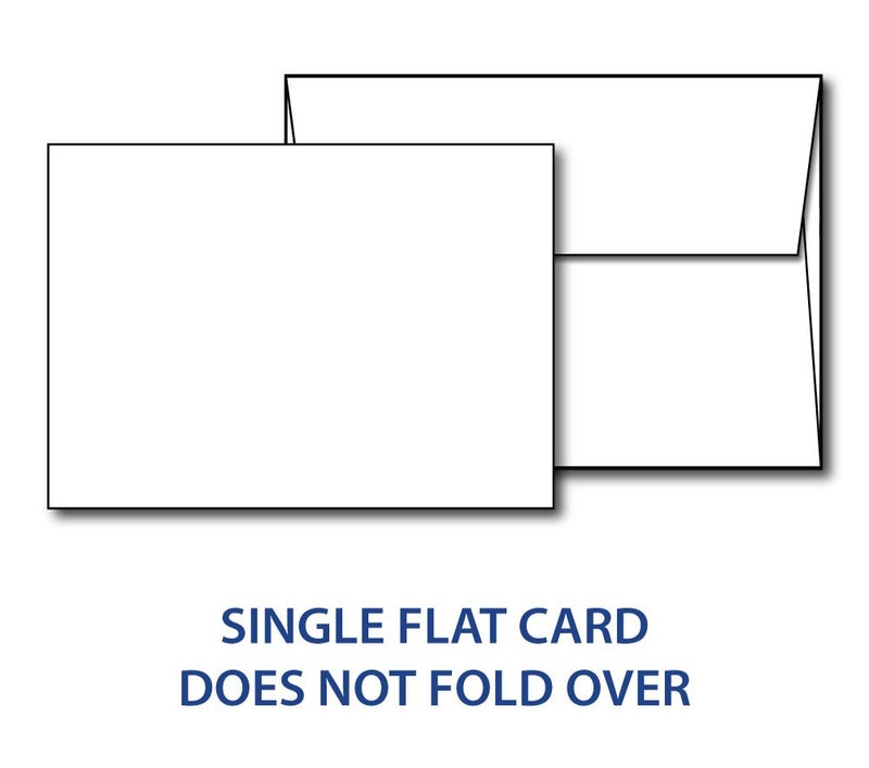 Desktop Publishing Supplies Heavyweight Blank White Flat Invitation A6 Cards with Envelopes - 4 1/2" x 6 1/4" (40 Cards with Envelopes) - Image 2